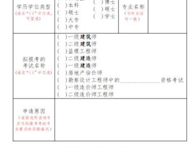 一級(jí)建造師考試報(bào)名表下載doc一級(jí)建造師考試報(bào)名表