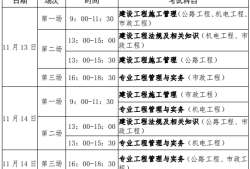 二級(jí)建造師考試科目時(shí)間安排表,二級(jí)建造師考試科目時(shí)間安排