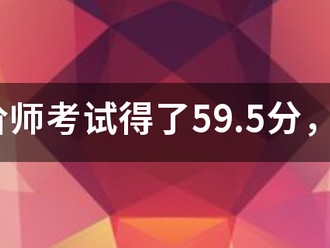 造價(jià)師考試得了59.5分，是過還是不過