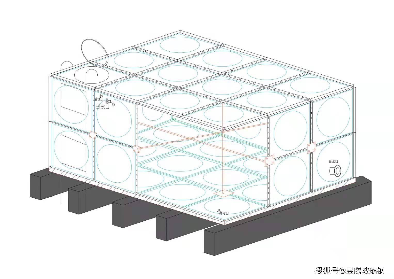 水箱圖紙?jiān)趺幢磉_(dá)一個(gè)面沒(méi)有蓋,水箱圖紙  第1張