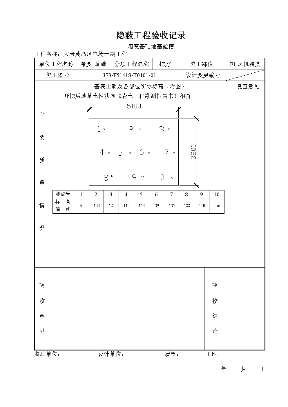 地基驗(yàn)槽記錄,地基驗(yàn)槽記錄需要蓋公章嗎  第1張