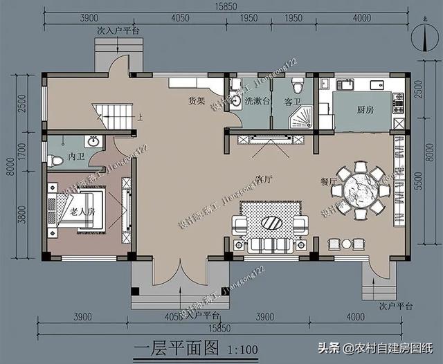 北方農(nóng)村房屋設計圖帶院子,北方農(nóng)村房屋設計圖  第1張