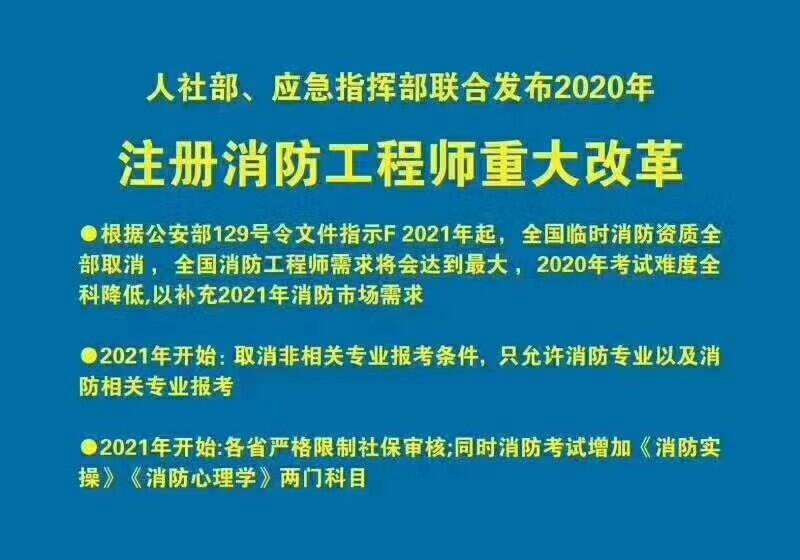 一級消防工程師將取消企業(yè)資質(zhì)報(bào)名取消一級消防工程師  第1張