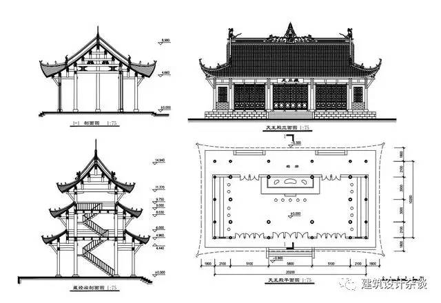 古建筑設(shè)計(jì)圖古建筑設(shè)計(jì)圖紙大全圖片  第2張