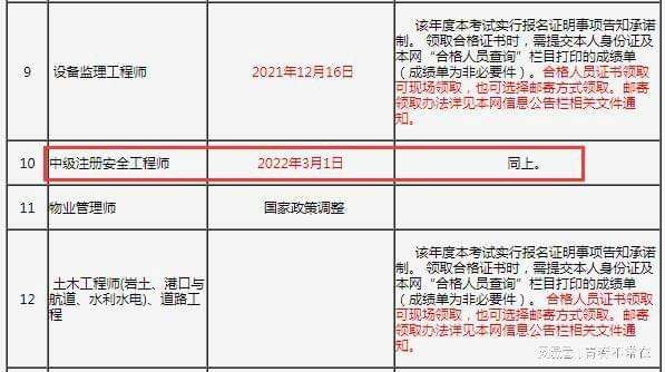 內(nèi)蒙古注冊安全工程師證書領(lǐng)取的簡單介紹  第2張